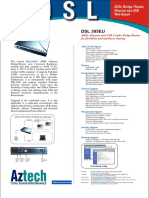 Aztech DSL305EU ADSL Ethernet USB Combo Router Product Brochure