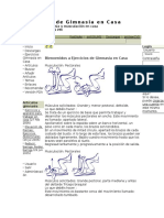 Ejercicios de Gimnasia en Casa