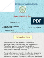 Seed Viabillty Test