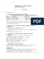 Observations:: Lab Report For Experiment #2: Purification of Acetanilide by Recrystallization