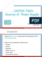 CH 2 WS Sources of Water Supply