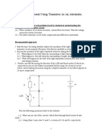 Transistor As Auto Switch