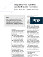 Leaching and Recovery of Platinum Group Metals From UG-2 Concentrates