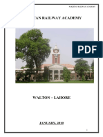 Pakistan Railway Academy, Walton, Lahore, Pakistan