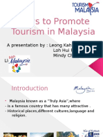 Ways To Promote Tourism in Malaysia