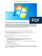 Windows 7 Ultimate (Informacion, Tutorial e Instrucciones