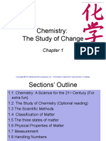 Chapter 1 Chemistry The Study of Change