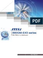 MSI 880GM-E43 Motherboard Manual