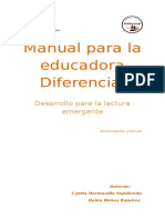 Manual para La Educadora Diferencial