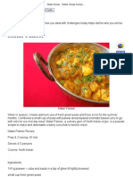 Matar Paneer