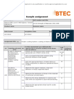 Pearson BTEC Level 5 HND Diploma in Engineering Sample Assignment