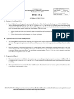 FORM 10-Q: General Instructions A. Rule As To Use of Form 1O-Q