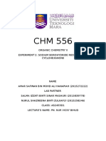 Experiment 2 chm556 Organic Chemistry