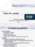 Basic I/O - Printf