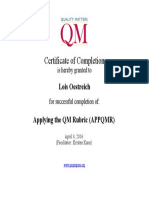 QM Certificate