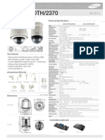 SCP-2370TH/2370: 1/4" 37x PTZ Dome Camera