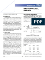 Ibis Behavioral Models Technical Note