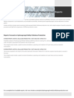 Feasibility Study of Hydroxypropyl Methyl Cellulose Production