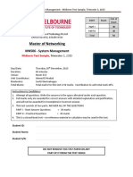 System Administration Mid Sem Test Paper Sample