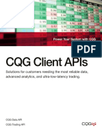 CQG API Brochure