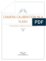 Camera Calibration in A Flash