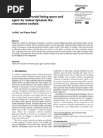 A Simulation Model Fusing Space and Agent For Indoor Dynamic Fire Evacuation Analysis