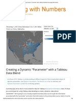 Creating A Dynamic "Parameter" With A Tableau Data Blend