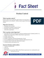 CAPE Food and Nutrition Portion Control Notes