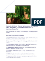 "Conversaciones Con Los Espíritus de La Naturaleza" (Entrevistas Directas A 17 Espíritus Naturales) Verena Stael Von Holstein (Extracto)