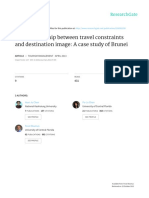 The Relationship Between Travel Constraints and Destination Image: A Case Study of Brunei