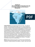 Objective 22 Describe The Structure of Personality As Freud Views It (Id, Ego, Superego), His Concept of Defense, and This Theory of Development