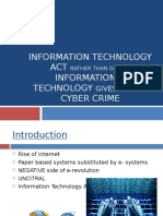 Information Technology ACT Information & Technology Cyber Crime