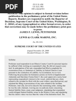 Lewis v. Lewis & Clark Marine, Inc., 531 U.S. 438 (2001)