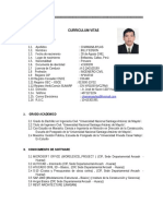 Curriculum Vitae Billy Edson Chamana Actualizado Abril 2016