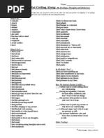 Your Relationship Thoughts Feelings and Behaviors