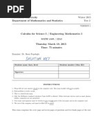 Math 1A03 1ZA3 Test2 Solutions