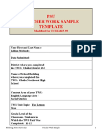 The Lemon Tree Unit Plan