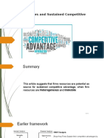 Firm Resources and Sustained Competitive Advantage