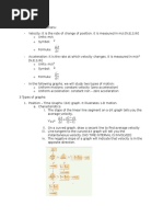 Graphical Analysis Notes in Brief