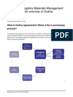 Brief Overview of Outline Agreements