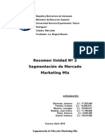 Tema 2 Segmentación de Mercado Marketing Mix