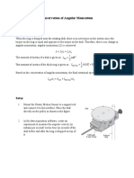 Angular Momentum Conservation