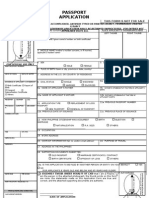 Application For Passport New or Renewal