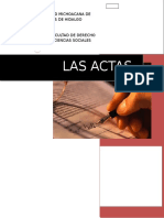 Derecho Notarial Actas