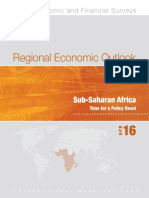 IMF Regional Economic Outlook Sub-Saharan Africa April 2016