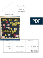 Teacher Task: Self Evaluation Title/theme: "How Do You Balance This A"maze"ing Life?" Grade Level: K-12