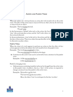 Active and Passive Voice