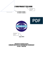 BS Project Report Format