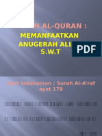 Memanfaatkan Anugerah Allah