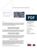 Option Pricing-Intrinsic Value